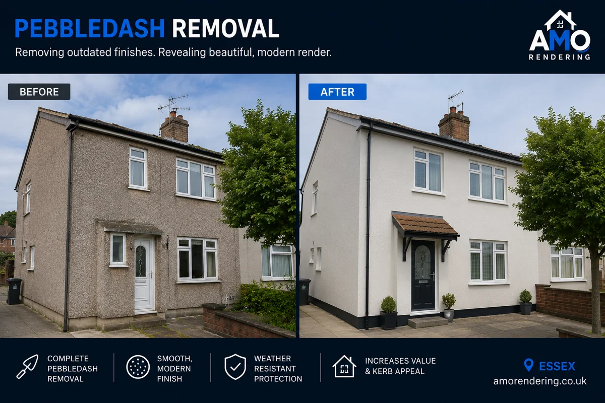 Pebbledash Removal