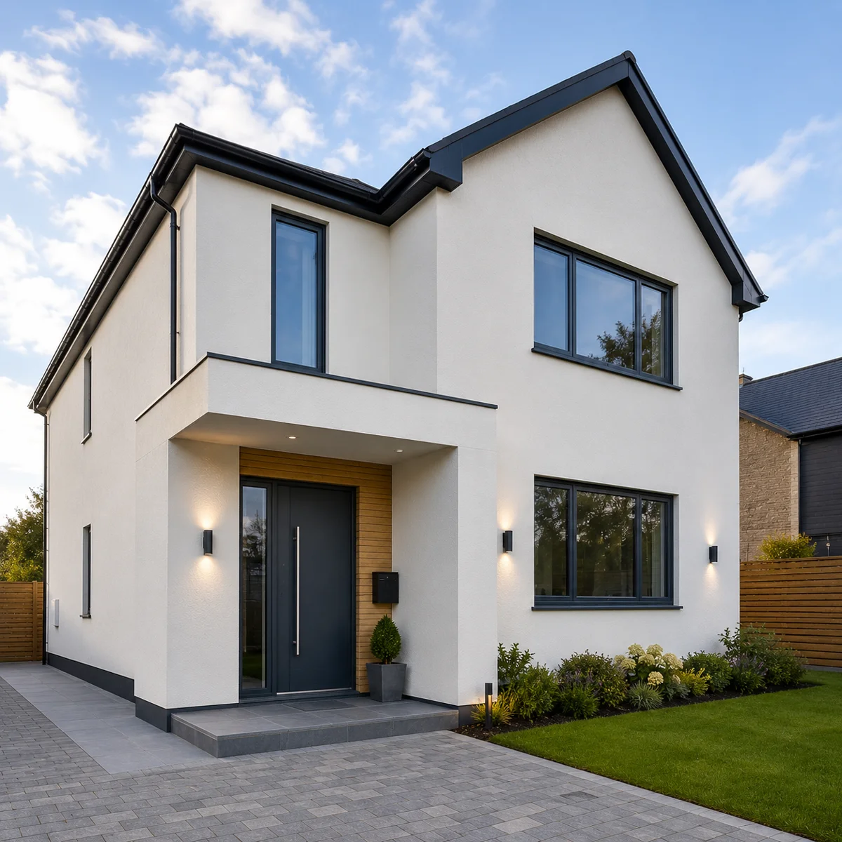 K Rend rendered detached house, Chelmsford Essex