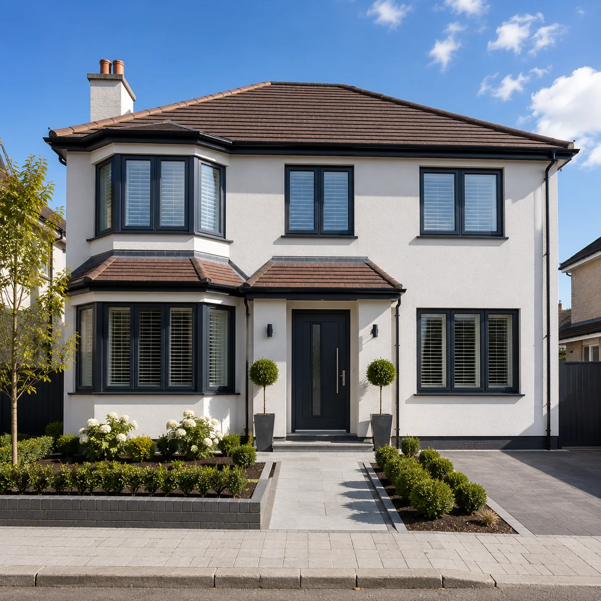 Pebbledash removal and silicone render, Billericay Essex